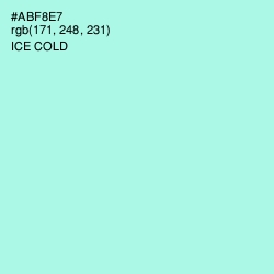 #ABF8E7 - Ice Cold Color Image