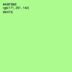 #ABFB8E - Mint Green Color Image