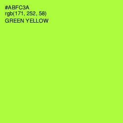 #ABFC3A - Green Yellow Color Image