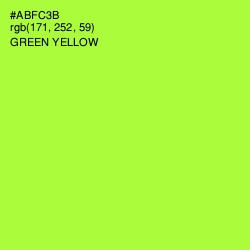 #ABFC3B - Green Yellow Color Image