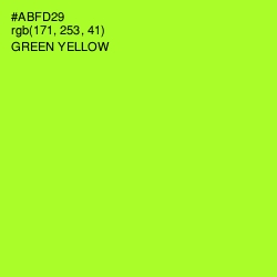 #ABFD29 - Green Yellow Color Image