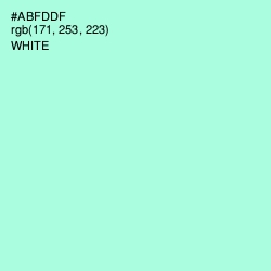 #ABFDDF - Magic Mint Color Image