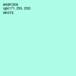 #ABFDE8 - Ice Cold Color Image