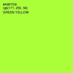 #ABFF38 - Green Yellow Color Image