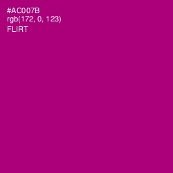 #AC007B - Flirt Color Image