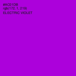 #AC01DB - Electric Violet Color Image