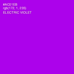 #AC01EB - Electric Violet Color Image
