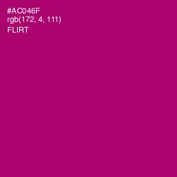 #AC046F - Flirt Color Image