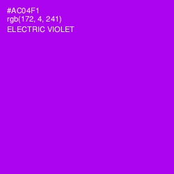 #AC04F1 - Electric Violet Color Image