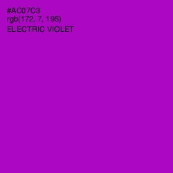 #AC07C3 - Electric Violet Color Image