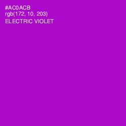 #AC0ACB - Electric Violet Color Image