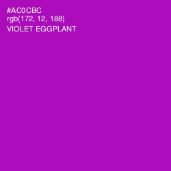 #AC0CBC - Violet Eggplant Color Image