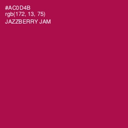 #AC0D4B - Jazzberry Jam Color Image