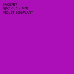 #AC0FB7 - Violet Eggplant Color Image