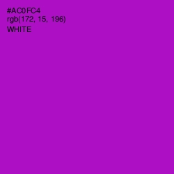 #AC0FC4 - Electric Violet Color Image