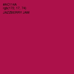 #AC114A - Jazzberry Jam Color Image