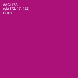 #AC117A - Flirt Color Image