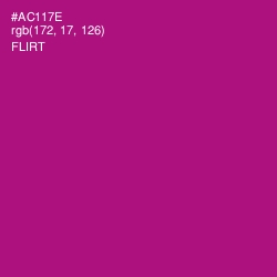 #AC117E - Flirt Color Image