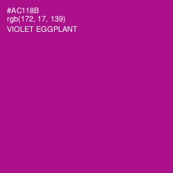 #AC118B - Violet Eggplant Color Image