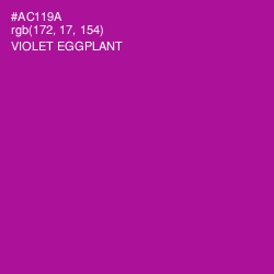 #AC119A - Violet Eggplant Color Image