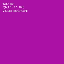 #AC11A5 - Violet Eggplant Color Image