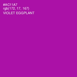 #AC11A7 - Violet Eggplant Color Image