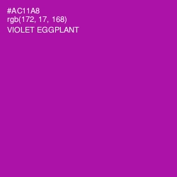 #AC11A8 - Violet Eggplant Color Image