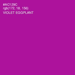 #AC129C - Violet Eggplant Color Image