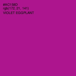 #AC158D - Violet Eggplant Color Image