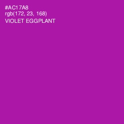 #AC17A8 - Violet Eggplant Color Image