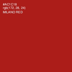 #AC1C18 - Milano Red Color Image