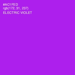 #AC1FED - Electric Violet Color Image