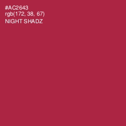 #AC2643 - Night Shadz Color Image