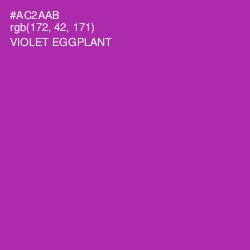 #AC2AAB - Violet Eggplant Color Image