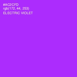 #AC2CFD - Electric Violet Color Image