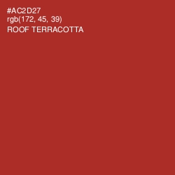 #AC2D27 - Roof Terracotta Color Image