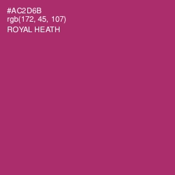 #AC2D6B - Royal Heath Color Image