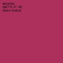 #AC2F5C - Night Shadz Color Image