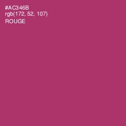 #AC346B - Rouge Color Image