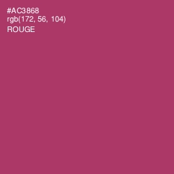 #AC3868 - Rouge Color Image