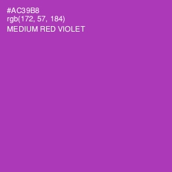 #AC39B8 - Medium Red Violet Color Image