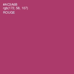 #AC3A6B - Rouge Color Image