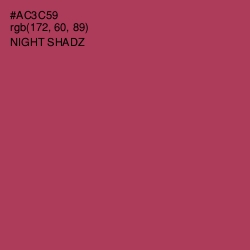 #AC3C59 - Night Shadz Color Image