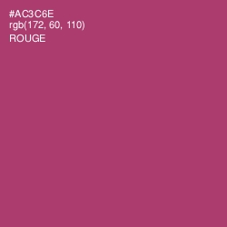 #AC3C6E - Rouge Color Image