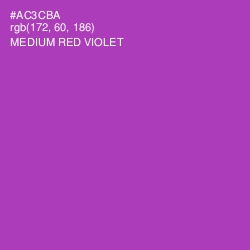 #AC3CBA - Medium Red Violet Color Image