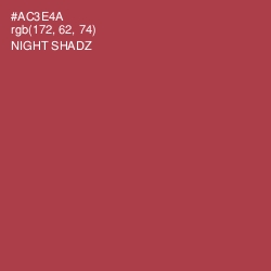 #AC3E4A - Night Shadz Color Image