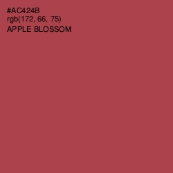 #AC424B - Apple Blossom Color Image