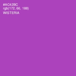 #AC42BC - Wisteria Color Image