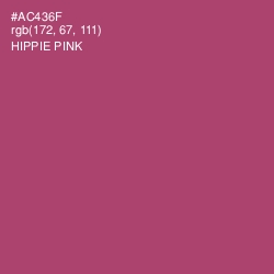 #AC436F - Hippie Pink Color Image