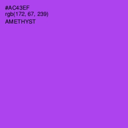 #AC43EF - Amethyst Color Image